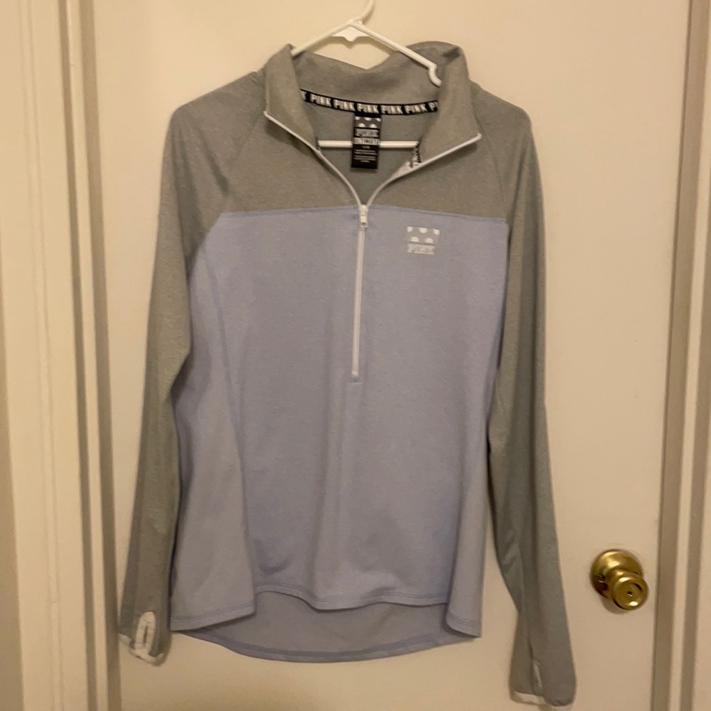 Pink work out pull over